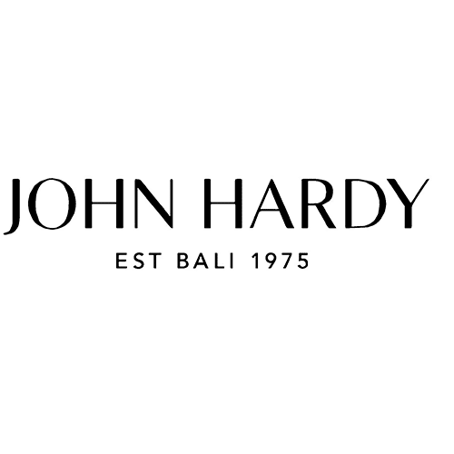 A logo with the text "John Hardy" in bold letters, followed by "EST Bali 1975" in smaller, uppercase letters underneath. The text is in black on a transparent background.